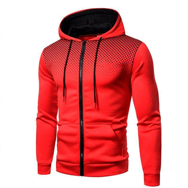Herrensportig Zip-Hoodie med innovativt ventilationsdesign Eva Jonsson-Eva Jonsson