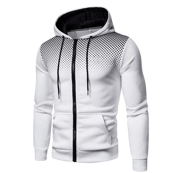 Herrensportig Zip-Hoodie med innovativt ventilationsdesign Eva Jonsson-Eva Jonsson