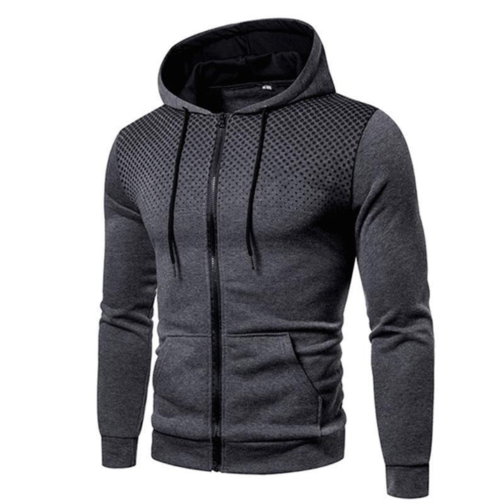Herrensportig Zip-Hoodie med innovativt ventilationsdesign Eva Jonsson-Eva Jonsson