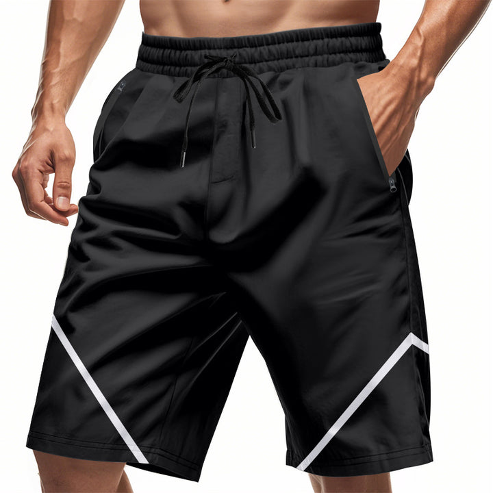 Herrensportiga shorts med elastisk midja och praktiska dragkedjefickor Eva Jonsson-Eva Jonsson