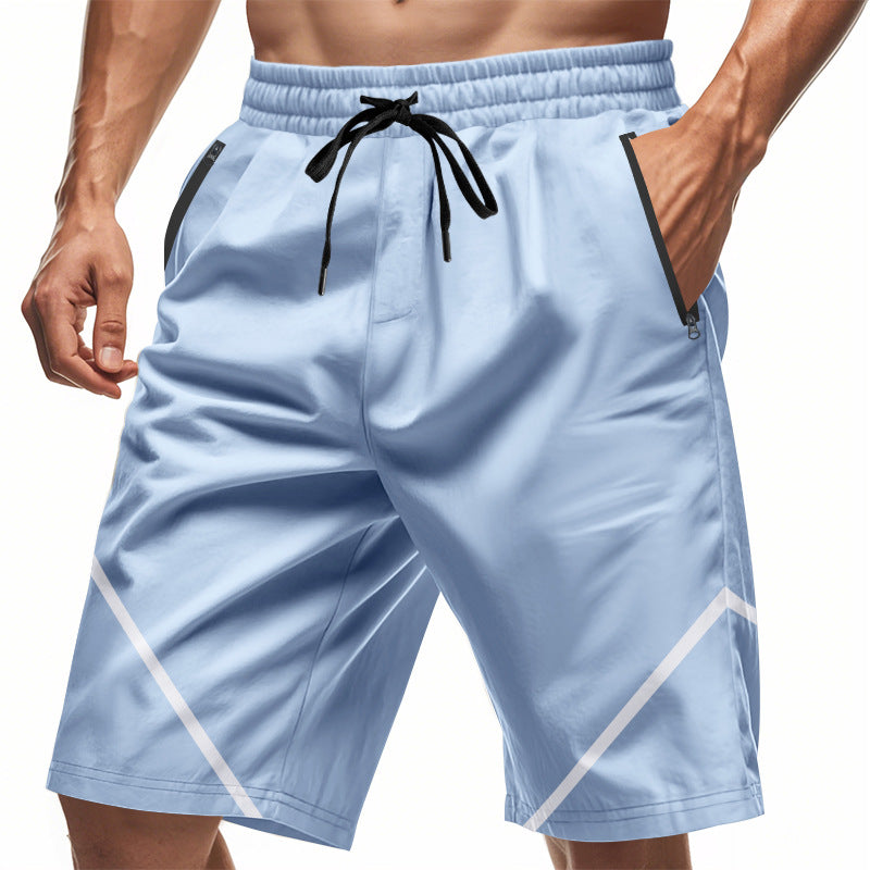 Herrensportiga shorts med elastisk midja och praktiska dragkedjefickor Eva Jonsson-Eva Jonsson