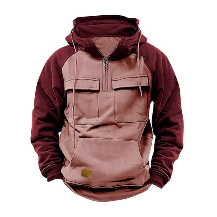 Herrfunktionell Hoodie med praktiska fickor och innovativ design Eva Jonsson-Eva Jonsson