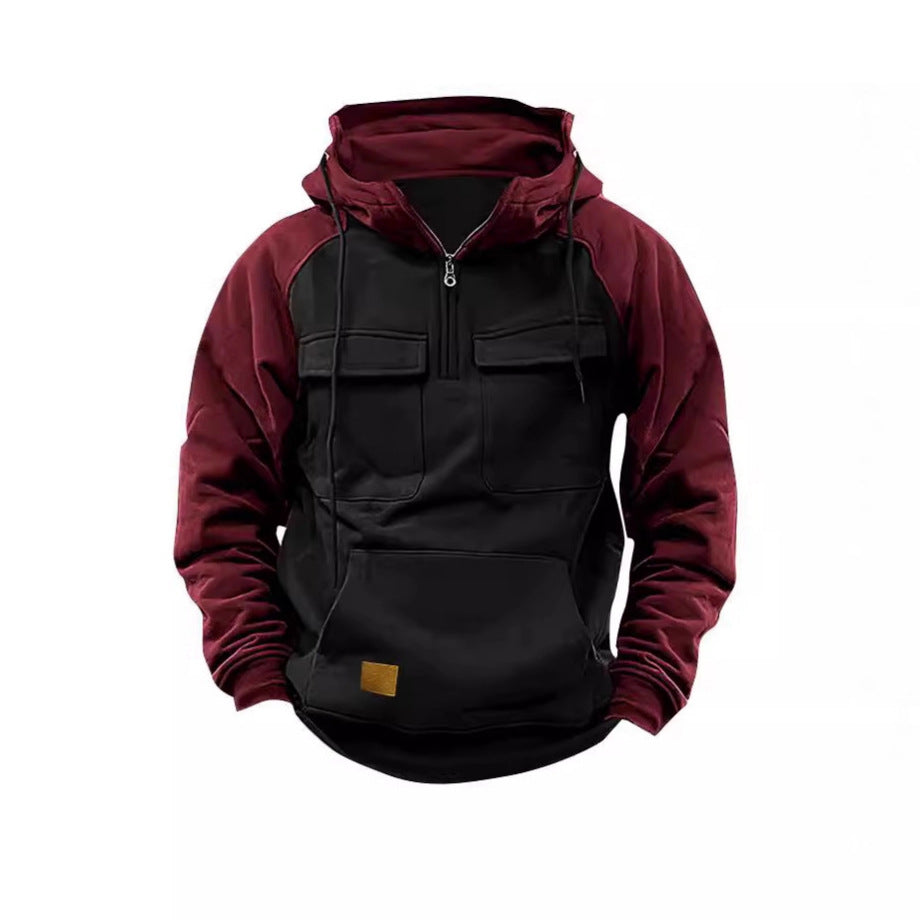 Herrfunktionell Hoodie med praktiska fickor och innovativ design Eva Jonsson-Eva Jonsson