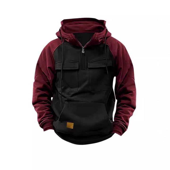 Herrfunktionell Hoodie med praktiska fickor och innovativ design Eva Jonsson-Eva Jonsson