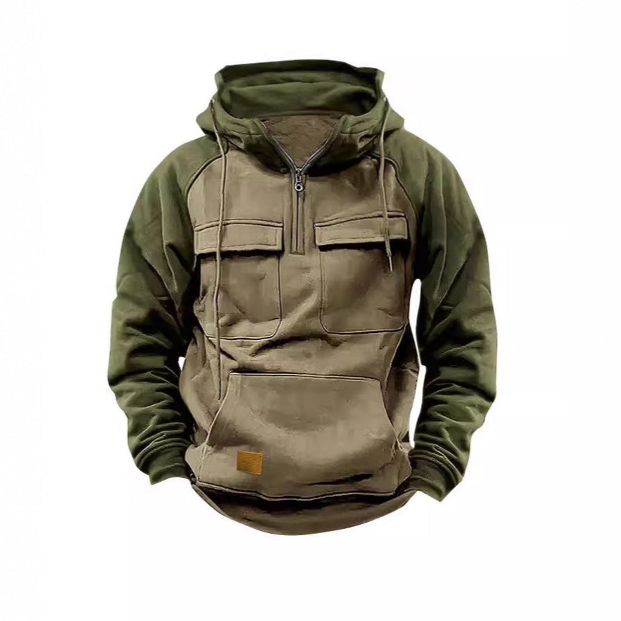Herrfunktionell Hoodie med praktiska fickor och innovativ design Eva Jonsson-Eva Jonsson