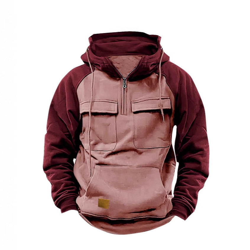 Herrfunktionell Hoodie med praktiska fickor och innovativ design Eva Jonsson-Eva Jonsson