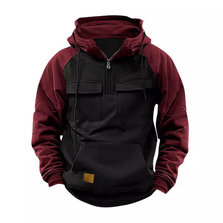 Herrfunktionell Hoodie med praktiska fickor och innovativ design Eva Jonsson-Eva Jonsson