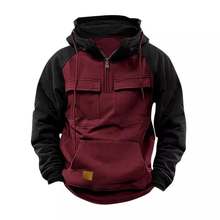 Herrfunktionell Hoodie med praktiska fickor och innovativ design Eva Jonsson-Eva Jonsson