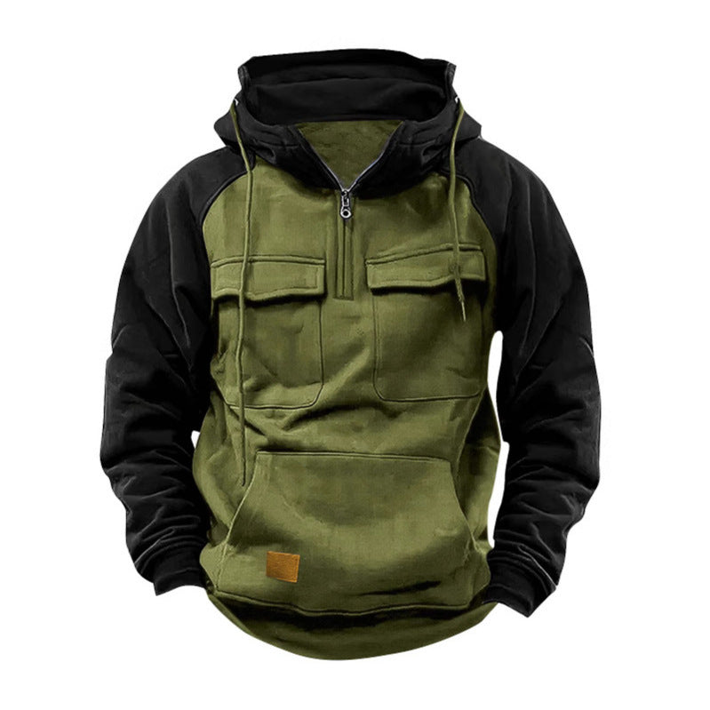 Herrfunktionell Hoodie med praktiska fickor och innovativ design Eva Jonsson-Eva Jonsson