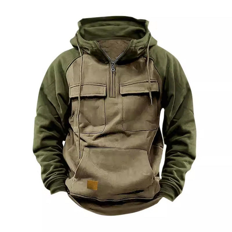 Herrfunktionell Hoodie med praktiska fickor och innovativ design Eva Jonsson-Eva Jonsson