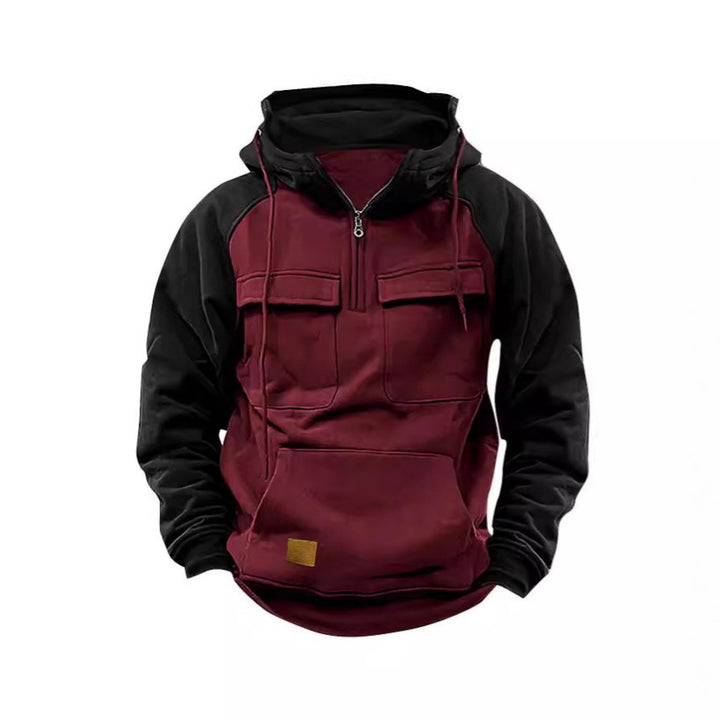 Herrfunktionell Hoodie med praktiska fickor och innovativ design Eva Jonsson-Eva Jonsson