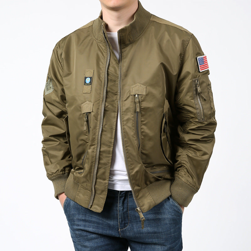 Herrjacka bomber med mångsidiga fickor och slitstarkt material Eva Jonsson-Eva Jonsson