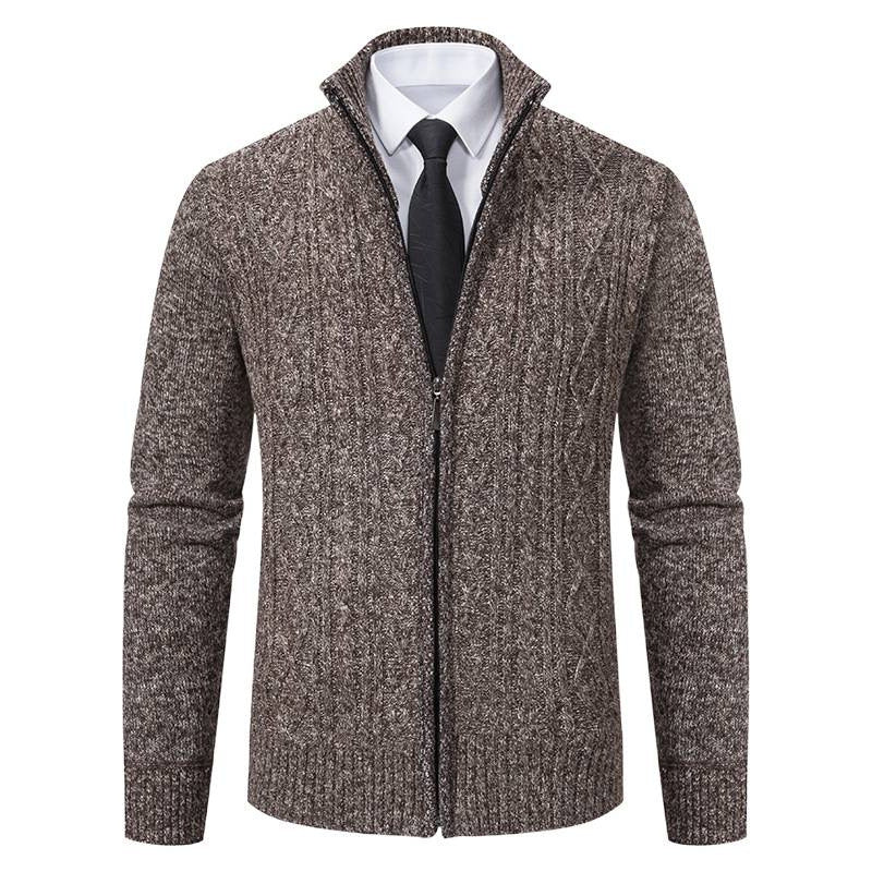 Herrjacka med ståkrage och strukturerad mönstring Mirla-Eva Jonsson