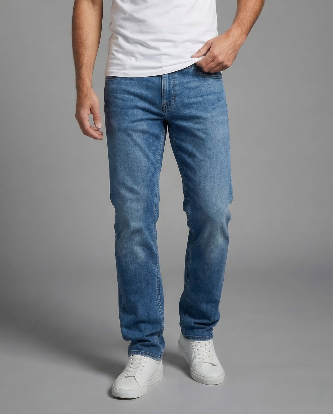 Herrjeans Raka Elastisk-Eva Jonsson