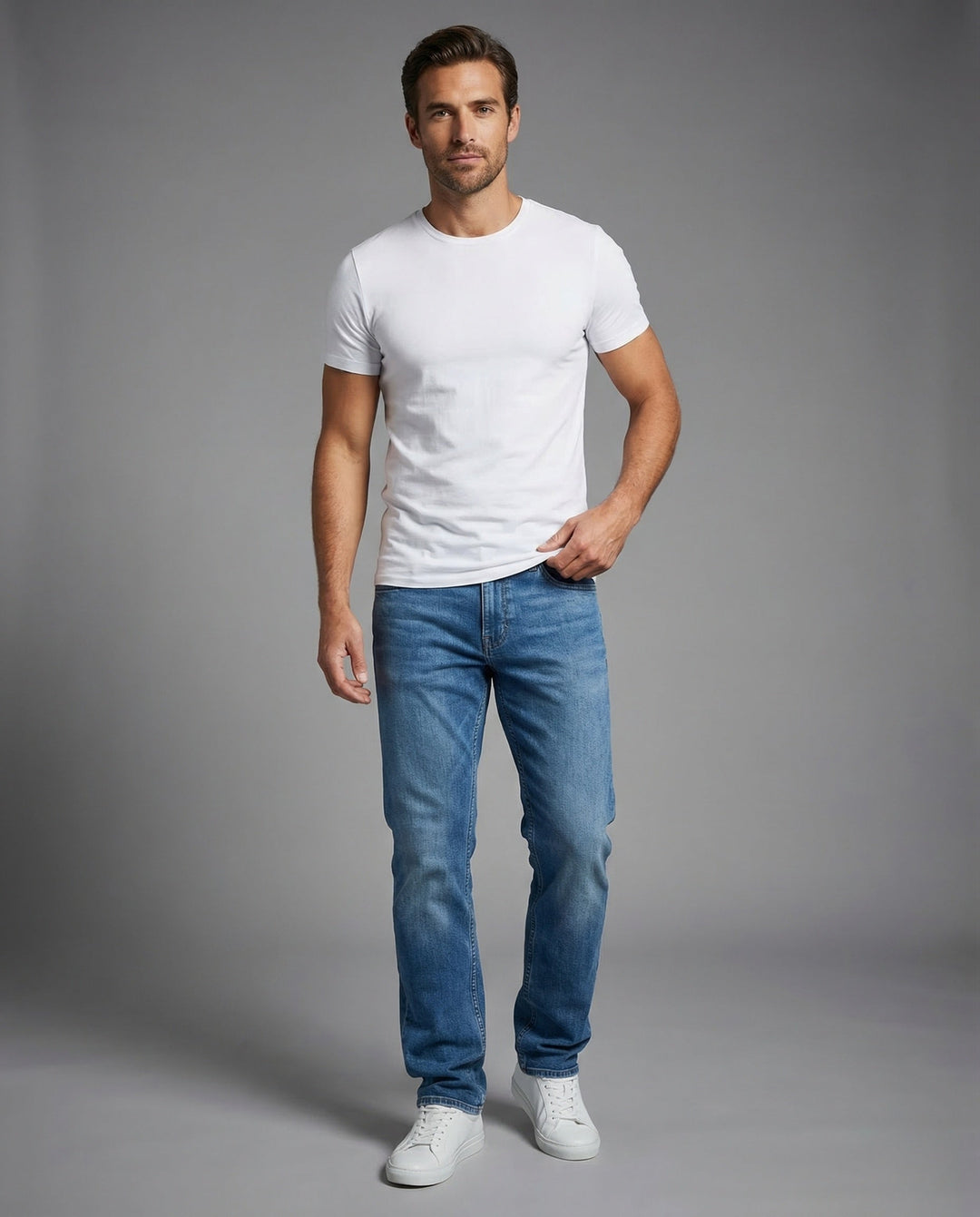 Herrjeans Raka Elastisk-Eva Jonsson