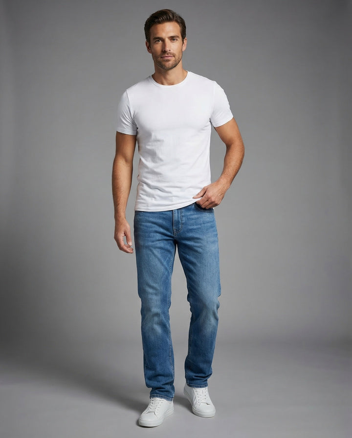 Herrjeans Raka Elastisk-Eva Jonsson