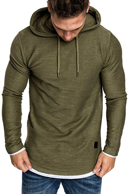 Herrlangarm hoodie med sportig skärning och fin struktur Eva Jonsson-Eva Jonsson