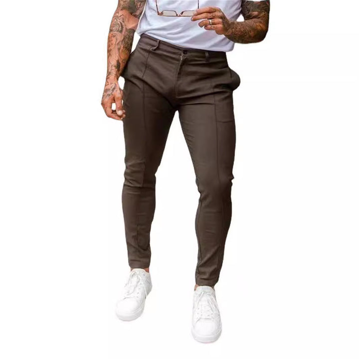 Herrmode Sportig Slim-Fit Joggingbyxor med elastisk midja och sidofickor Mirla-Eva Jonsson