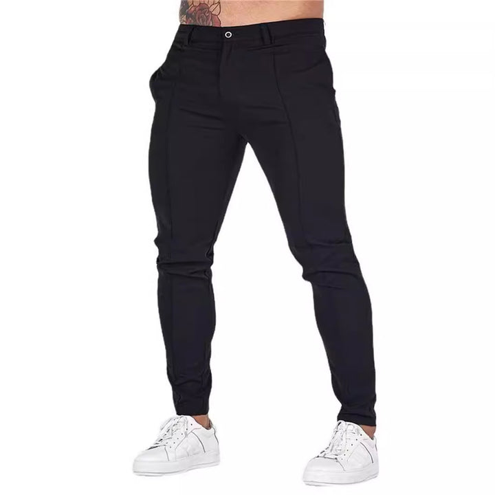 Herrmode Sportig Slim-Fit Joggingbyxor med elastisk midja och sidofickor Mirla-Eva Jonsson