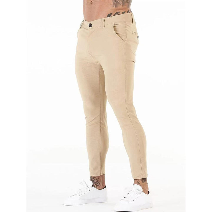 Herrmode Stilig och bekväm Slim-Fit Byxa med elastisk midja och funktionella fickor Mirla-Eva Jonsson