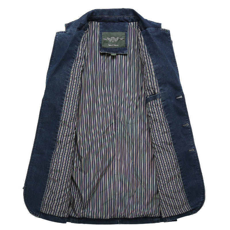 Herrmode denim-blazerjacka Mirla-Eva Jonsson