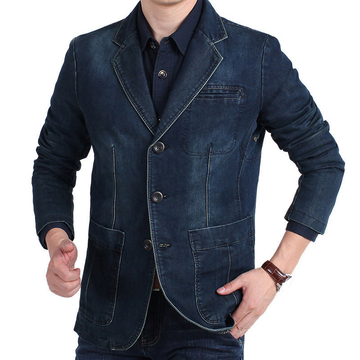 Herrmode denim-blazerjacka Mirla-Eva Jonsson