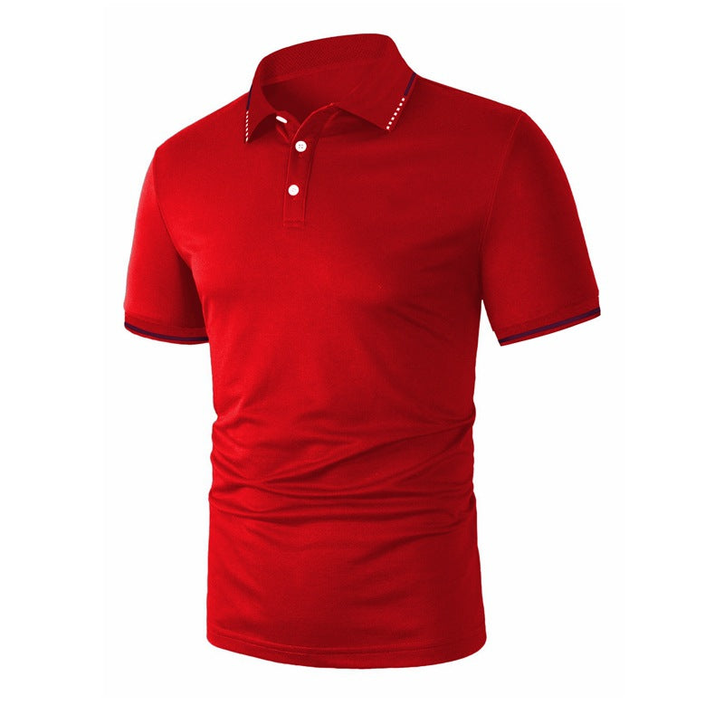 Herrmode polo-shirt med moderna accenter och andningsbara egenskaper Eva Jonsson-Eva Jonsson
