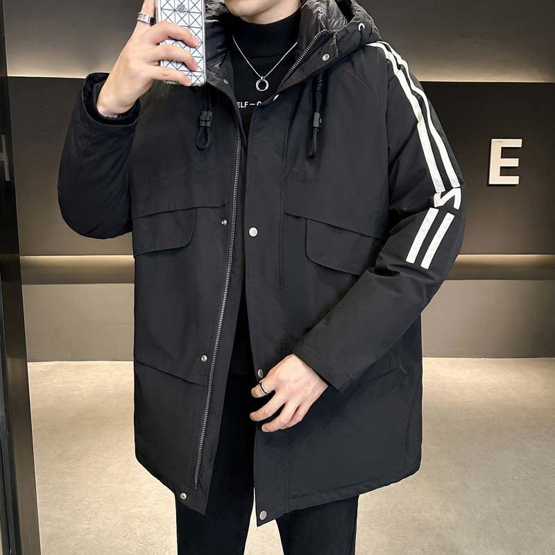 Herrmode vinterjacka med praktiska fickor och hög krage Mirla-Eva Jonsson