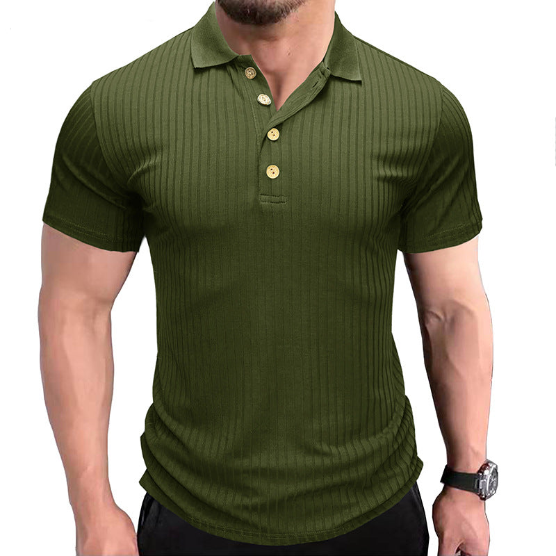 Herrpolo-shirt med strukturerad design Mirla-Eva Jonsson