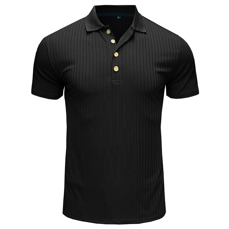 Herrpolo-shirt med strukturerad design Mirla-Eva Jonsson