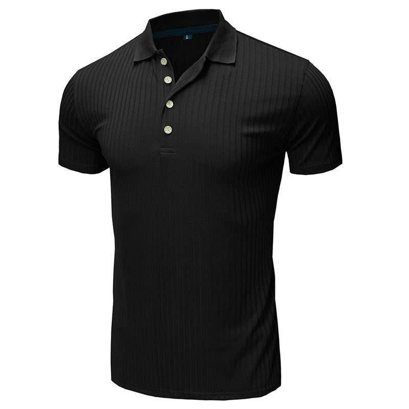 Herrpolo-shirt med strukturerad design Mirla-Eva Jonsson