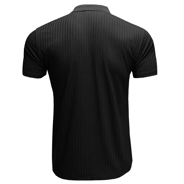 Herrpolo-shirt med strukturerad design Mirla-Eva Jonsson
