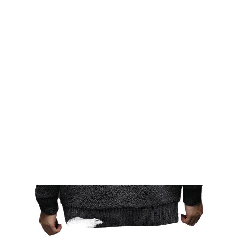 Herrpullover med strukturerad yta och praktisk knäppning Mirla-Eva Jonsson