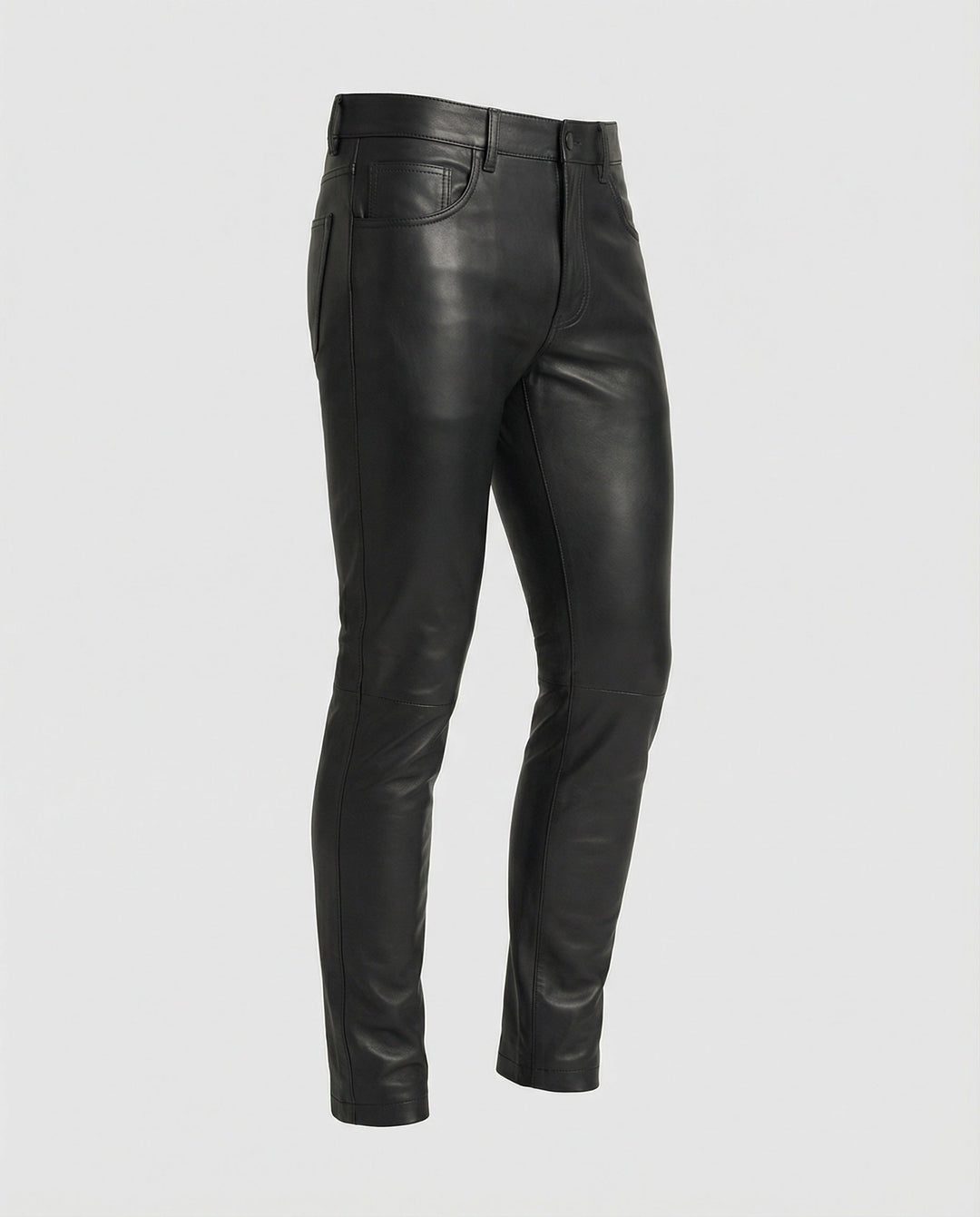 Herrskonstläderbyxor Slim Fit-Eva Jonsson