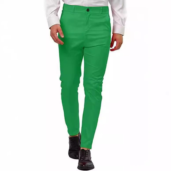 Herrssnitt Slim-Fit Chino-byxor med elastisk midja och innovativ design Mirla-Eva Jonsson