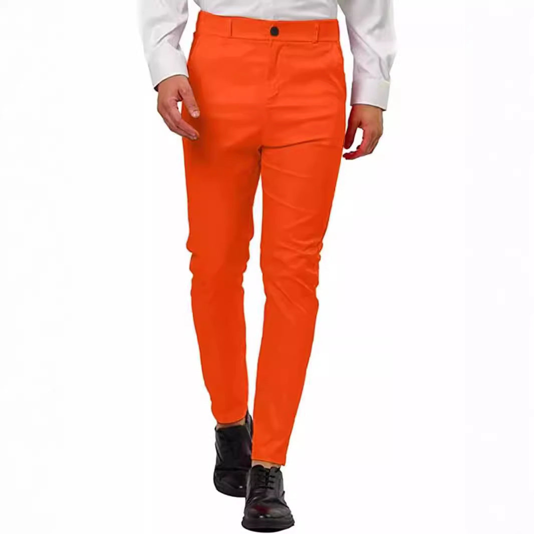 Herrssnitt Slim-Fit Chino-byxor med elastisk midja och innovativ design Mirla-Eva Jonsson