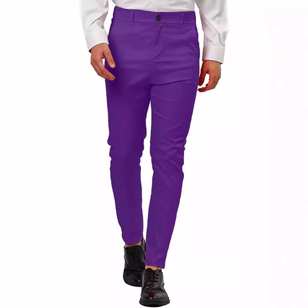 Herrssnitt Slim-Fit Chino-byxor med elastisk midja och innovativ design Mirla-Eva Jonsson