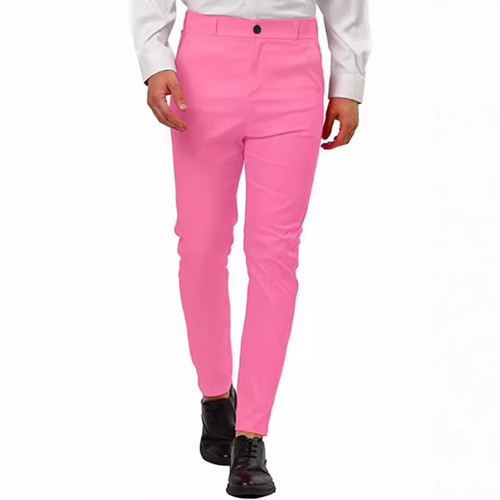 Herrssnitt Slim-Fit Chino-byxor med elastisk midja och innovativ design Mirla-Eva Jonsson