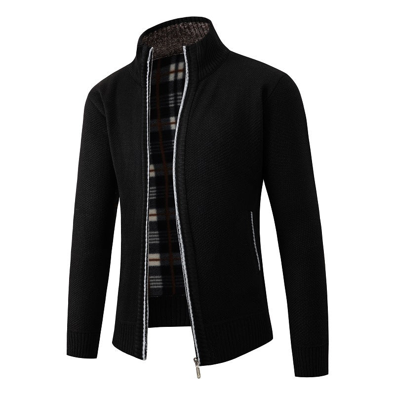 Herrstickad jacka med strukturerad design och hög krage Eva Jonsson-Eva Jonsson