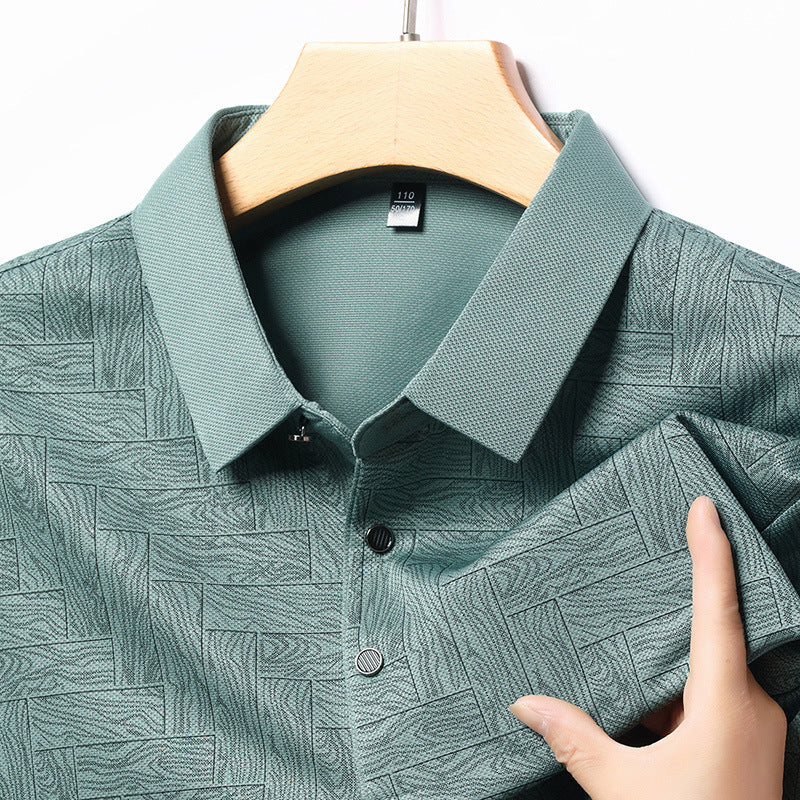 Herrstiligt polo med strukturerad design Eva Jonsson-Eva Jonsson