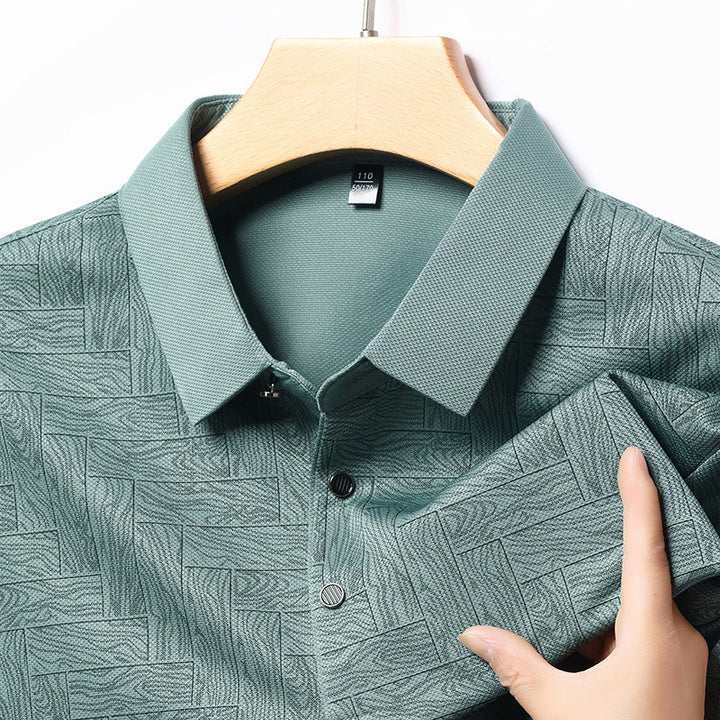 Herrstiligt polo med strukturerad design Eva Jonsson-Eva Jonsson