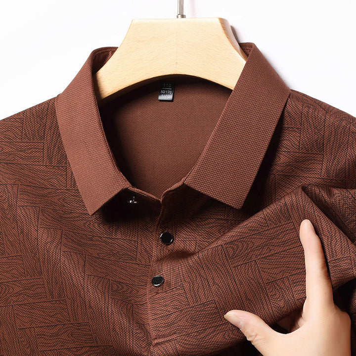 Herrstiligt polo med strukturerad design Eva Jonsson-Eva Jonsson