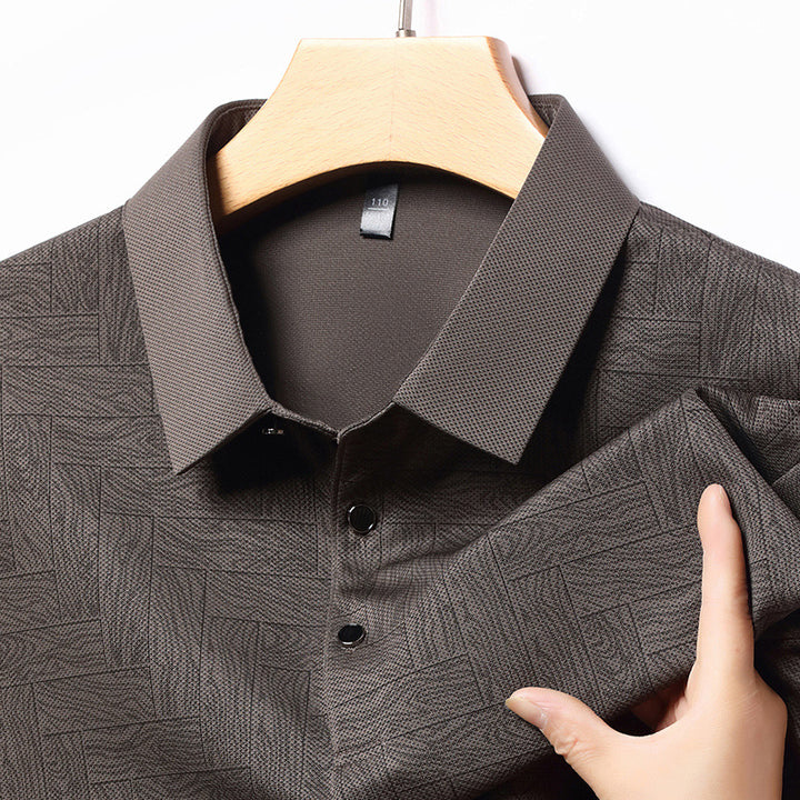 Herrstiligt polo med strukturerad design Eva Jonsson-Eva Jonsson