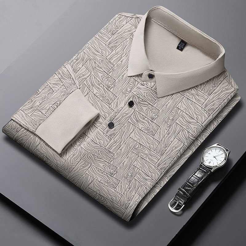 Herrstiligt polo med strukturerad design Mirla-Eva Jonsson