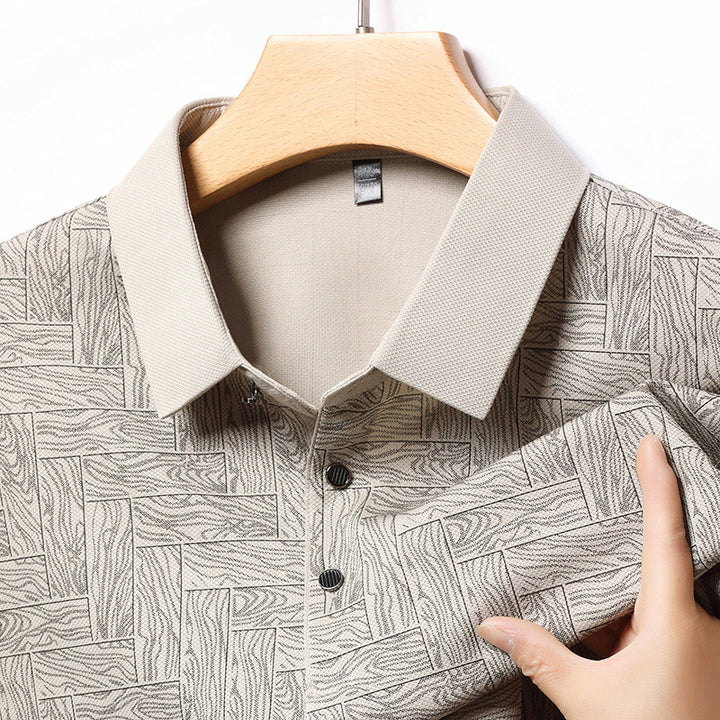 Herrstiligt polo med strukturerad design Mirla-Eva Jonsson