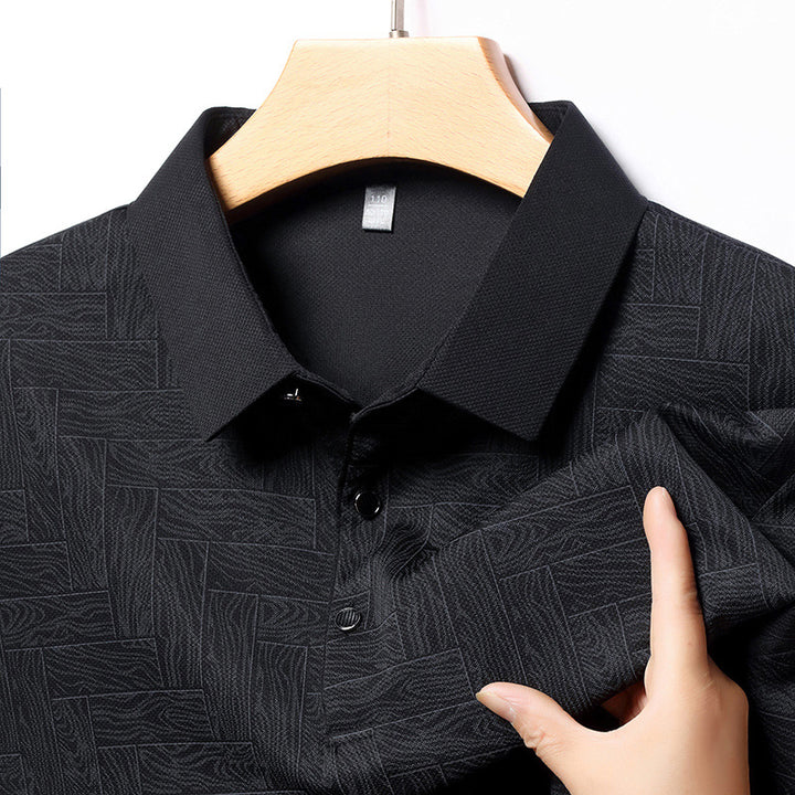 Herrstiligt polo med strukturerad design Mirla-Eva Jonsson