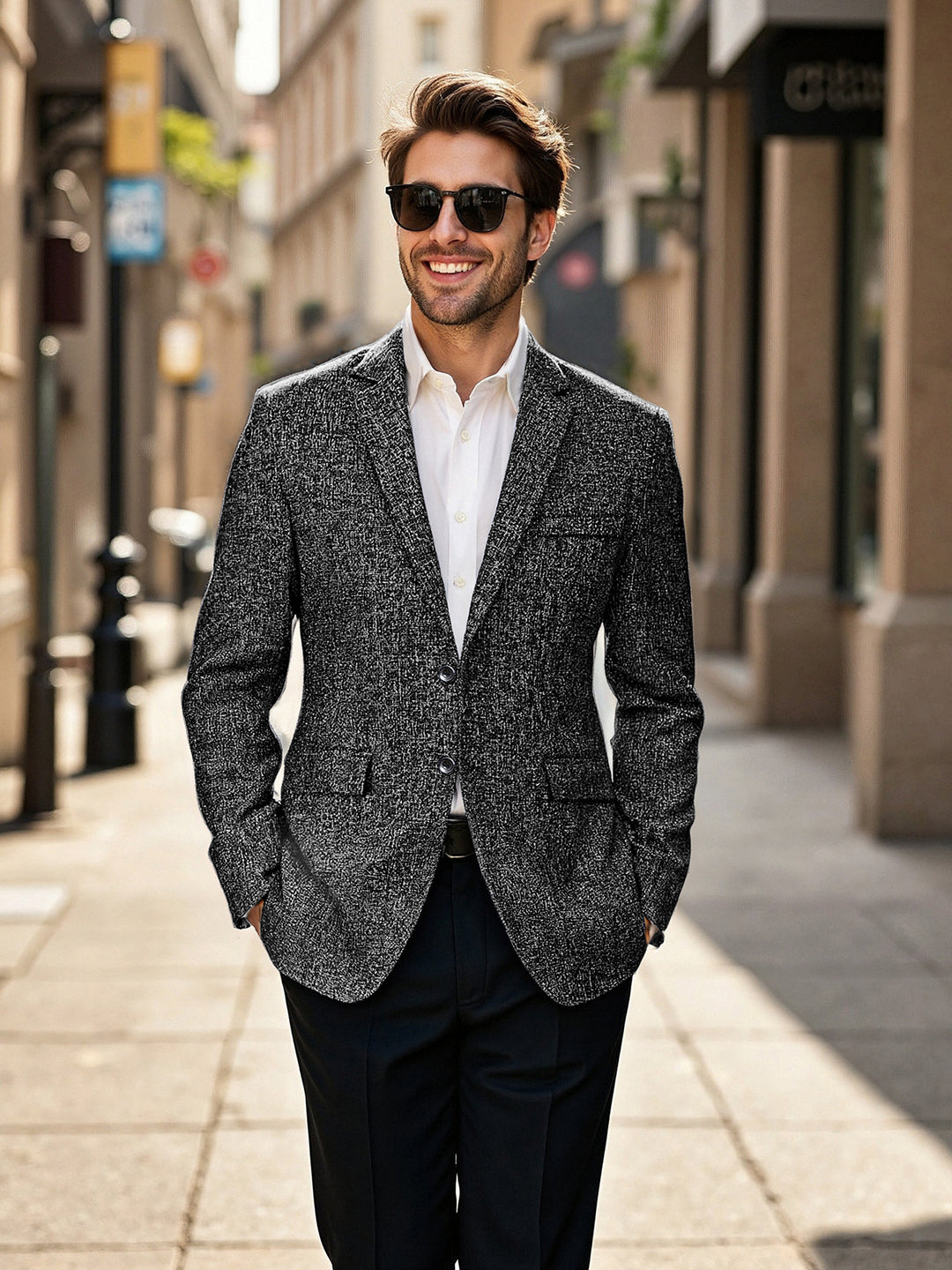 Herrstruktur blazer med modig textur Mirla-Eva Jonsson