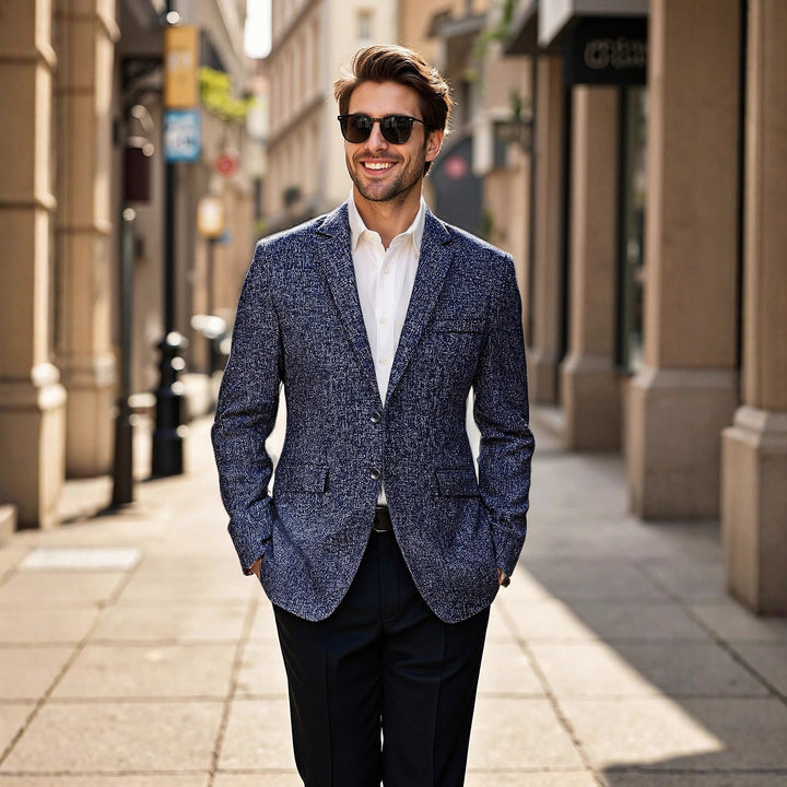 Herrstruktur blazer med modig textur Mirla-Eva Jonsson