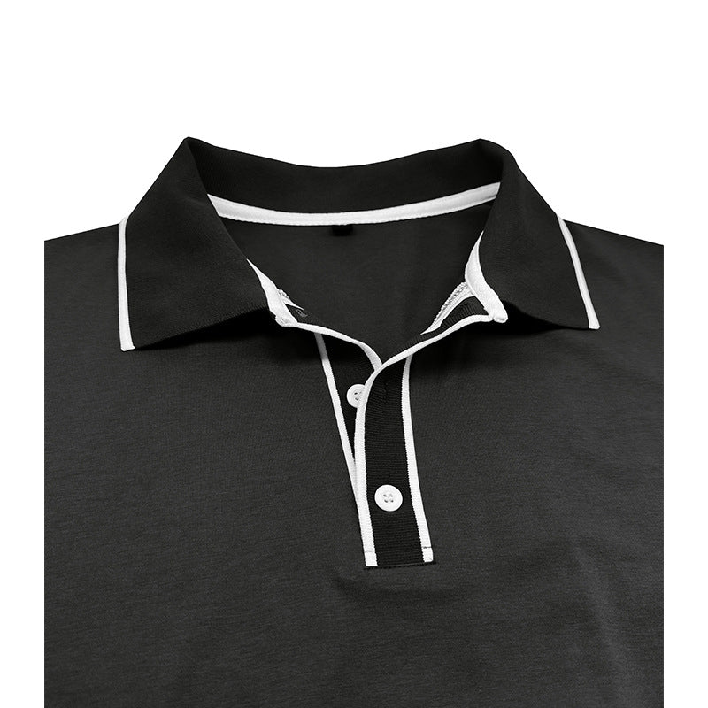 Herrstylig långärmad polo med kontrastkrage Eva Jonsson-Eva Jonsson