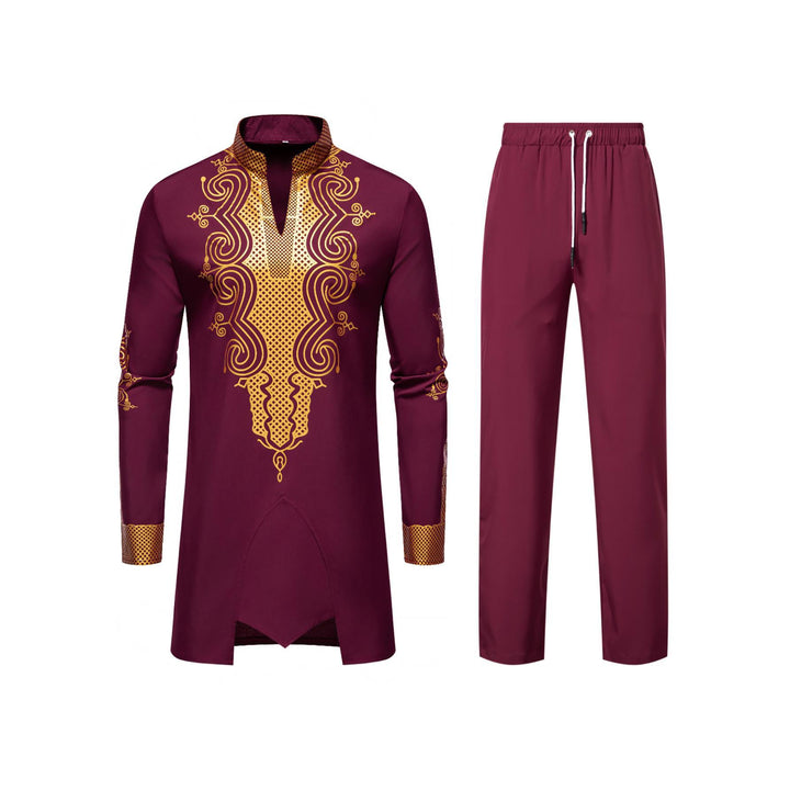 Herrtraditionell outfit med detaljerat mönster Mirla-Eva Jonsson